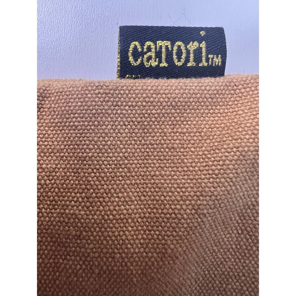 Carori Tan Canvas Aztec Tribal Print Crossbody Bag Boho Festival‎